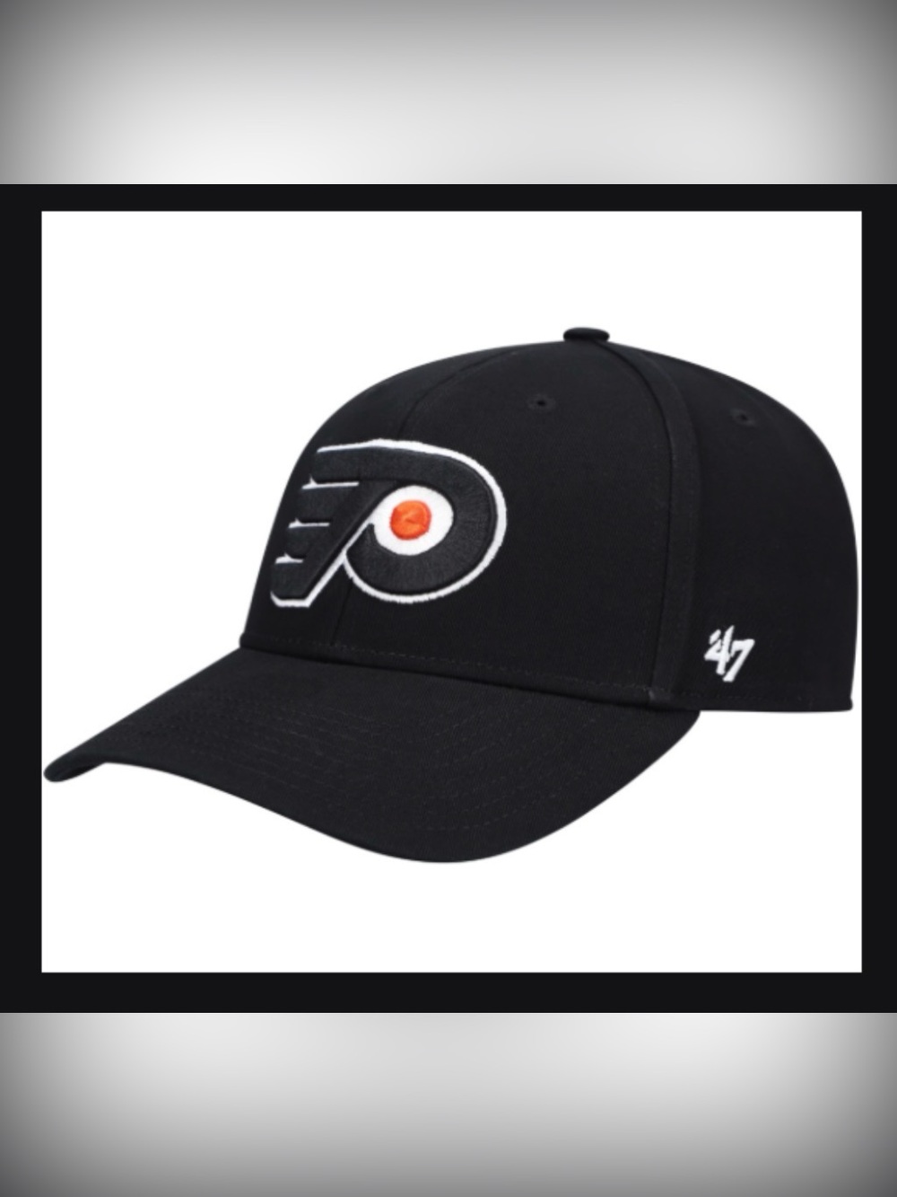 ‘47 Brand Philadelphia Flyers Legend MVP Adjustable Strap Hat Black NHL